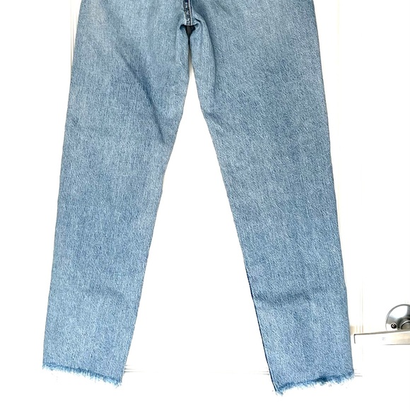 Garage Light Wash Relaxed Straight Leg Jeans Sz 00 Y2K Baggy Mom Jeans 90s Style - Picture 6 of 13